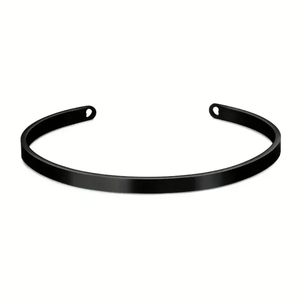 Wholesale 304 Stainless Steel Stainless Steel Solid Color PVD Coated 18K Gold Plated Elegant Retro Plating Hollow Out Rose Gold Gold Silver Bangle