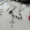 oly-6ecbcfb85b392e0affb8b5a8dddaeb98 Wholesale Dark Gothic Halloween Layered Blood-Dripping Cross Pendant Necklace