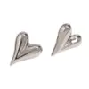 Cross-border Titanium Steel Love Earrings Vacuum Plating Gold Simple Fashion Niche Design Women's Water Drop Heart-shaped Earrings