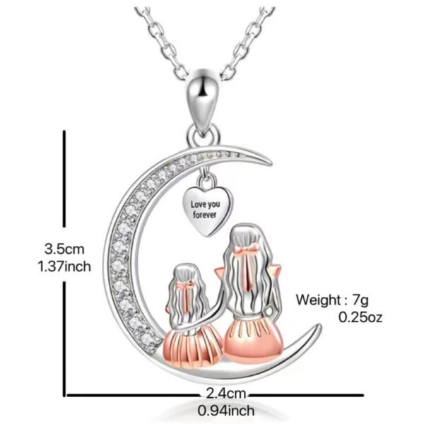 Wholesale Cross-Border Temu New Necklace Elegant Pendant Crescent Necklace Personalized Simple Necklace Ladies' Mother's Day Gift