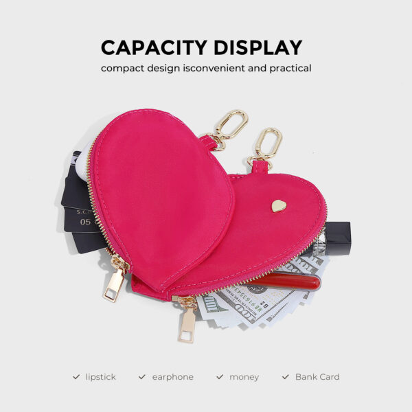 oly-6edd861a08e53bfe3ce1b7fd13a0a8ea Wholesale in stock Selling Lulu Love Wrist Bag Splicing Two-in-One Bank Card Bag Coin Purse for Women