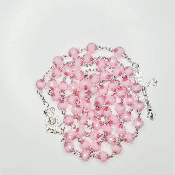 Wholesale 8mm Earth Bead Medium Bead Cross Rosary Necklace