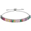 Wholesale Fashion Geometric Copper Artificial Gemstones Bracelets