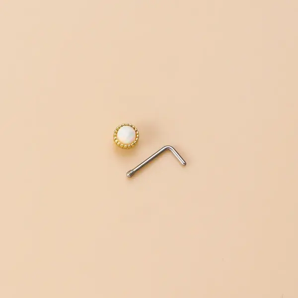 Wholesale 1 Piece 316L Stainless Steel Copper Zircon Nose Rings & Studs Heart Shape Waterproof Non Tarnish Surgical Steel Women'S