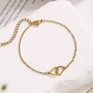 Double Heart Bracelet / Bracelets