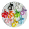 Wholesale Acrylic Hollow Five-inted Star Ins Pendant Summer Childlike Pendant Keychain Aessories Wireless Headset Aessories