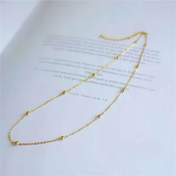 Wholesale Simple Style Solid Color Titanium Steel Necklace 1 Piece