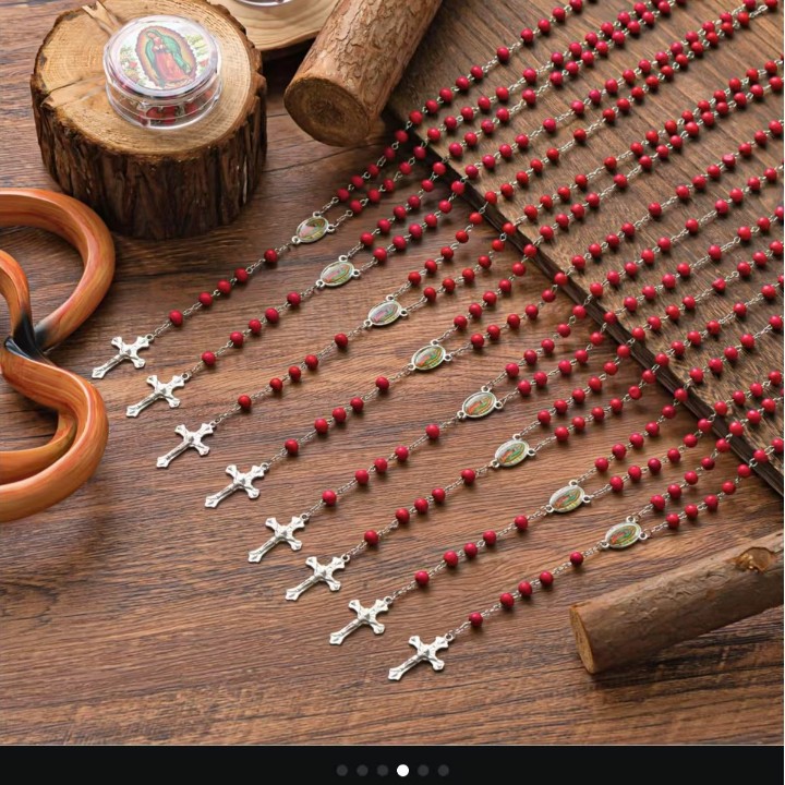 Wholesale Octagonal Box Perfume Beads Rosary Necklace