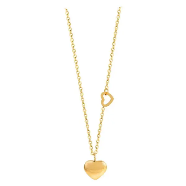 oly-6f0f6279fb3f8e8452e55a41c3067001 Wholesale Jewelry Lady Heart Shape 304 Stainless Steel Plating Pendant Necklace Cable Chain