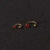 Hot Sale Piercing Zircon C-type Nose Nail Stainless Steel Screw Earrings Nose Pin