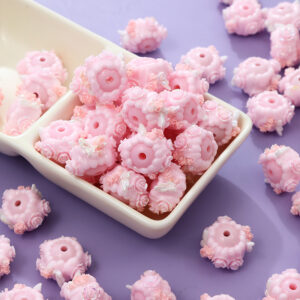 Pink butterfly three-dimensional flowers