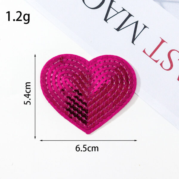 oly-6f2f53cebfbb4df4215b44a111a44705 Wholesale Glitter sequined fabric patches, multi-colored star patches