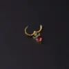 Wholesale 1 Piece Fashion Fruit Plating Inlay Copper Zircon Drop Earrings