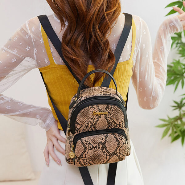 Wholesale Women's backpack print cow color trendy personality fashion double-layer texture
