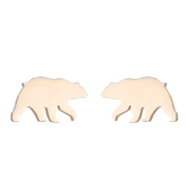 oly-6f38121e89e4da67a8ebce60c2936c74 Wholesale PVD Coated 18K Gold Real Gold Plated Animal 304 Stainless Steel Fashion Waterproof Non Tarnish Ear Studs