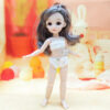 Wholesale 30cm body doll giant baby lace elastic underwear dress-up girl toy triangle cotton leggings