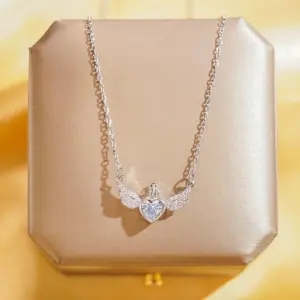 Silver Love Crown Wings