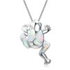 oly-6f61d964ba4bfd775a95bb8477316a56 Wholesale Yansheng European and American New Frog Aobao Pendant Necklace Cute Exquisite Blue Opal Jewelry Cross-Border