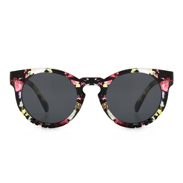 Wholesale Factory new retro polarized sunglasses driving sunglasses women floral fashion trend European and American Amazon glasses