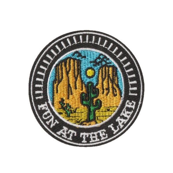 Wholesale Western cowboy embroidery labels, clothing aessories, anime embroidery patches