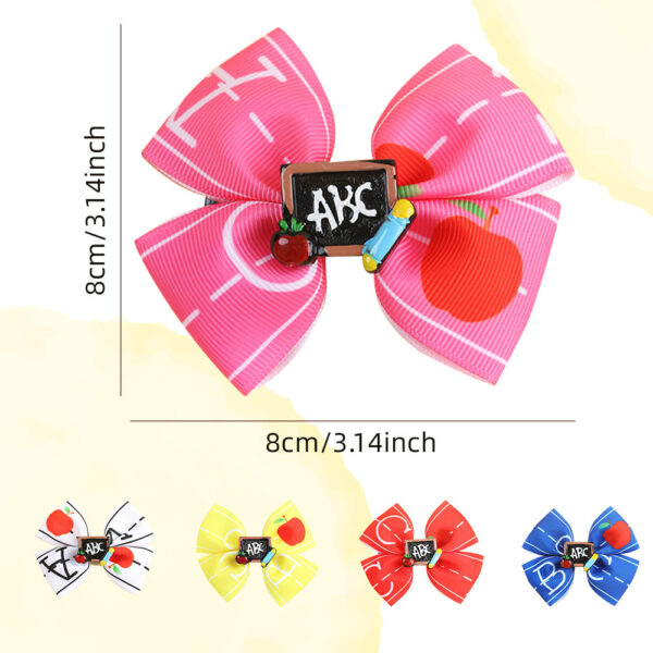 Wholesale Children's Bow Hairpin Simple Versatile Hair Accessory Back-To-School Season