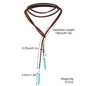 N2109-8 Korean velvet turquoise necklace