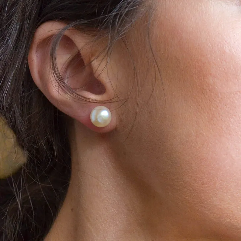 Wholesale 1 Pair Fashion Geometric Plating 304 Stainless Steel Artificial Pearls Stainless Steel Earrings