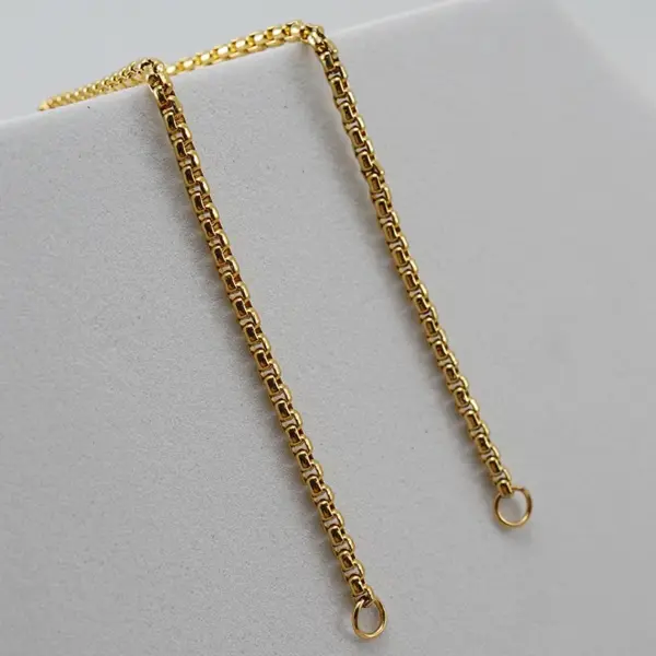 Wholesale Simple Style Geometric 304 Stainless Steel 18K Gold Plated Stainless Steel Bracelets In Bulk
