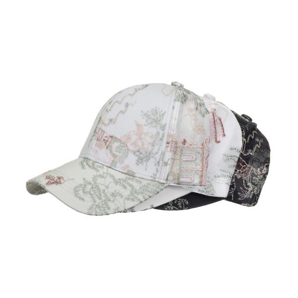 Wholesale New style printing antique baseball cap ladies elegant sunshade breathable fashion outdoor duck tongue hat wholesale B1163
