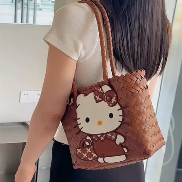 Wholesale Little Red Riding Book Woven Bag Shoulder Bag Women's Bag Large Capacity Mummy Bag Travel Handbag