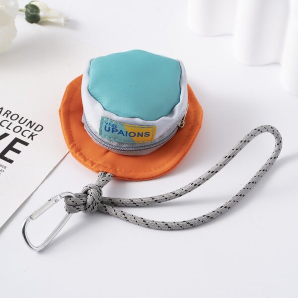Wholesale New Candy-Colored Creative Hat Shape Fashionable Keychain Sweetheart Mini Creative Pendant Heart Shape