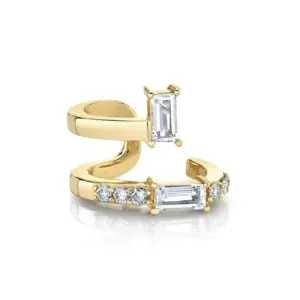 Wholesale Fashion Geometric Plating Diamond Copper Artificial Gemstones Earrings