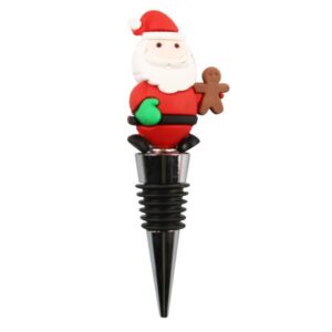 Christmas hand-held pancake man wine stopper