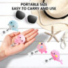Wholesale New Summer Jellyfish Dolphin Cute Telescopic Clip Easy Pull ID Buckle Rotating Medical Gift Scroll Easy Pull Buckle