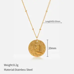 Gold / Leo-Side Clip Beads