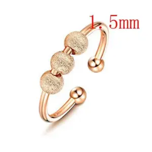 Flash sand rose gold 1.5mm / Adjustable opening