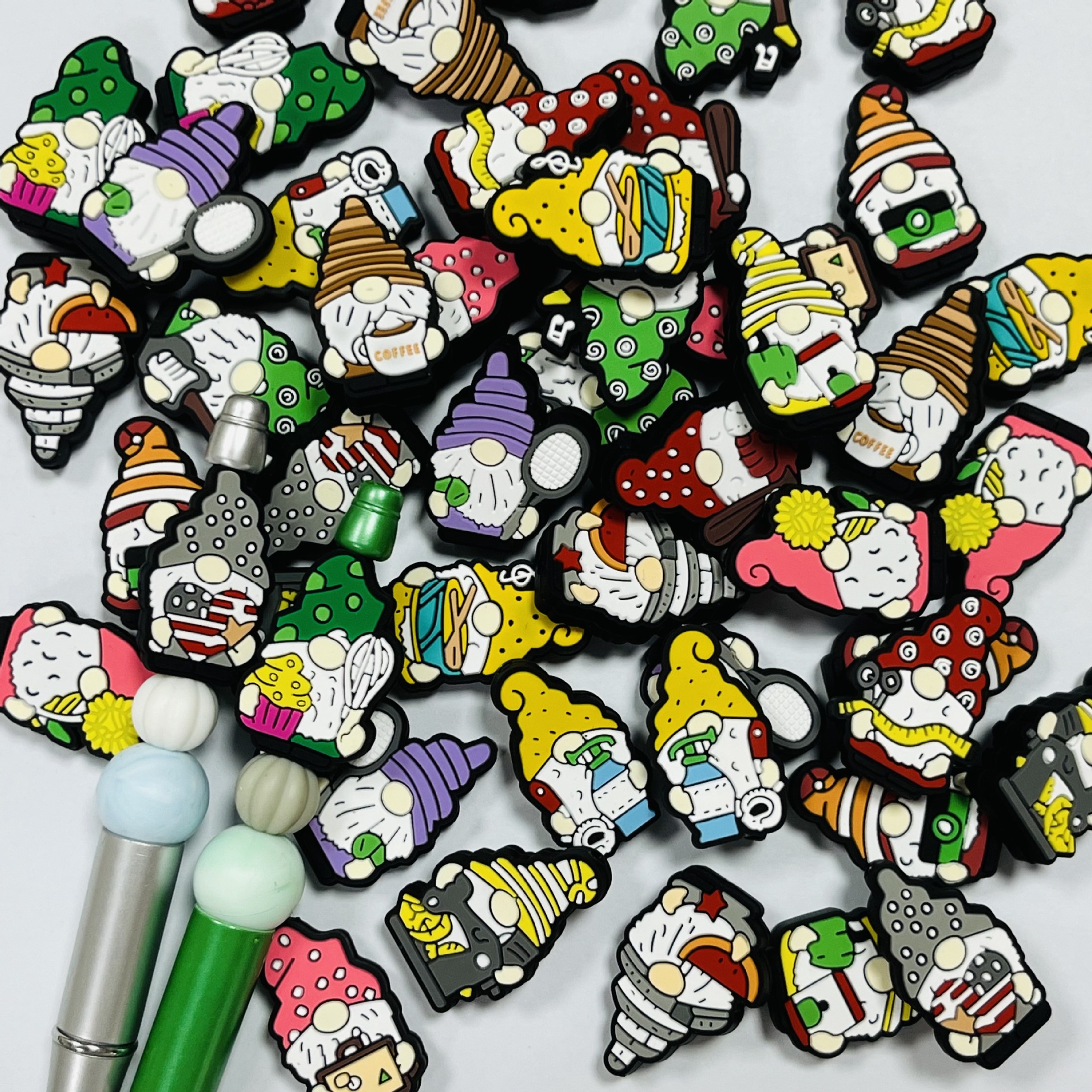 Wholesale St Silicone Glue Dwarf Cartoon Series Creative Beads DIY Dwarf Focus Beads Focal Bead Aessories