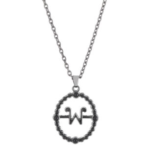 Gun Black Necklace N-518