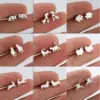 oly-6fce6f80c84746685fb191236094c4bc Wholesale PVD Coated 18K Gold Real Gold Plated Animal 304 Stainless Steel Fashion Waterproof Non Tarnish Ear Studs