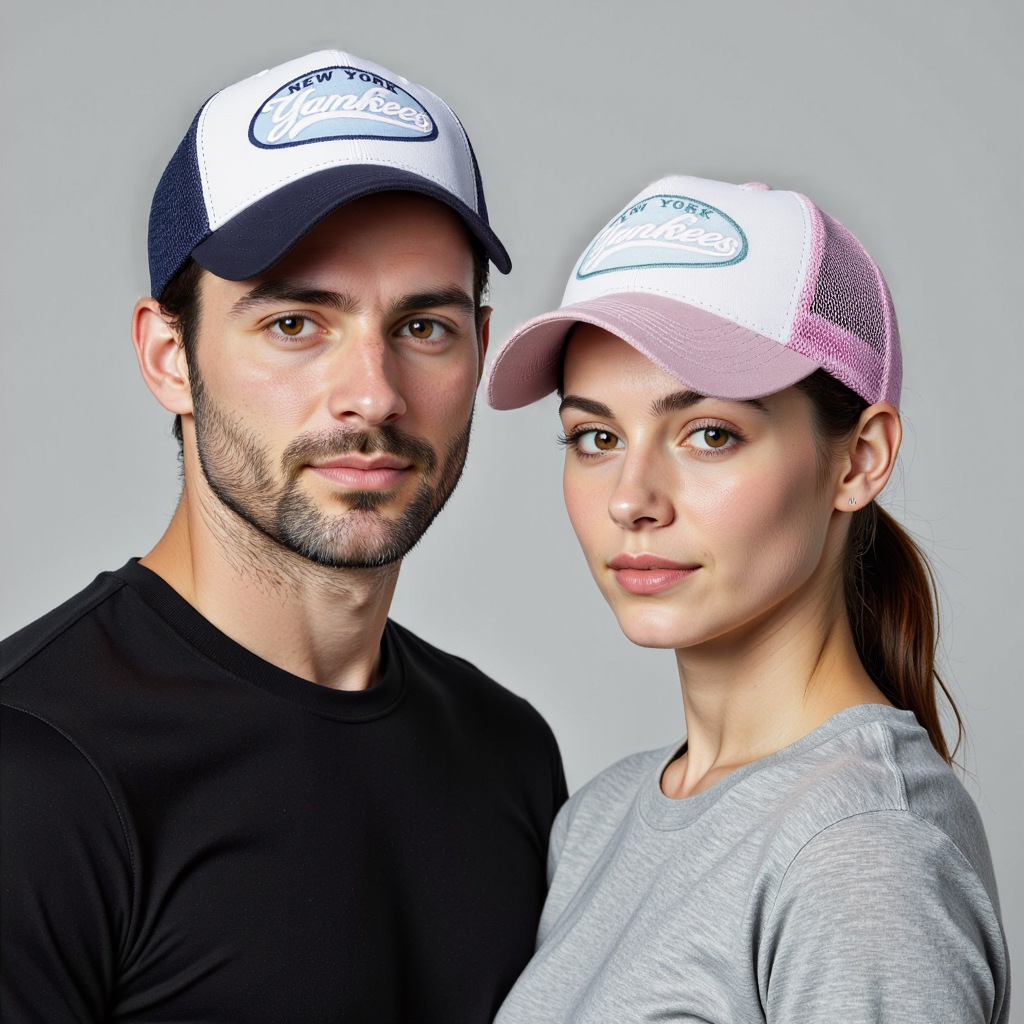 Wholesale Spring and Autumn Mesh Cap American Retro Truck Hat Casual Srts Fashion Baseball Cap Men's and Women's Trendy Breathable Sun Hat 1179