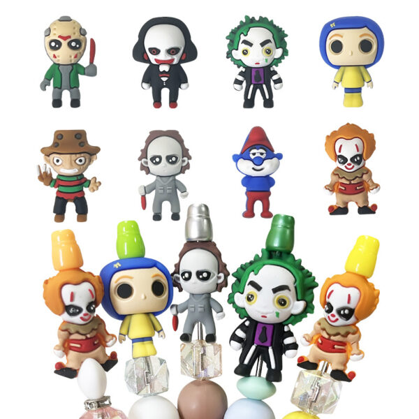 Wholesale Silicone Halloween 3D Cartoon Beads DIY Beading