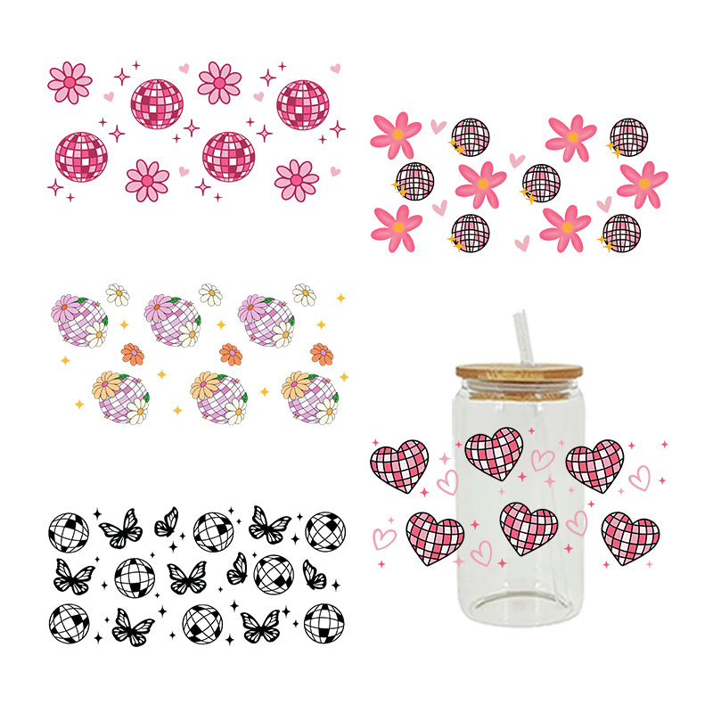 Wholesale UV Transfer Paste Glass Crystal Label Crystal Paste Cross-border Special Paste for 16oz Glass C 23cmX11cm