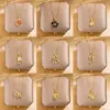 Wholesale Simple Style Animal Heart Shape Titanium Steel Copper Plating Inlay Zircon Pendant Necklace