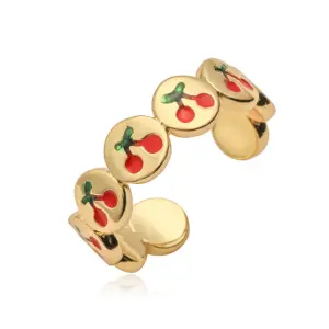 Golden Cherry Ring