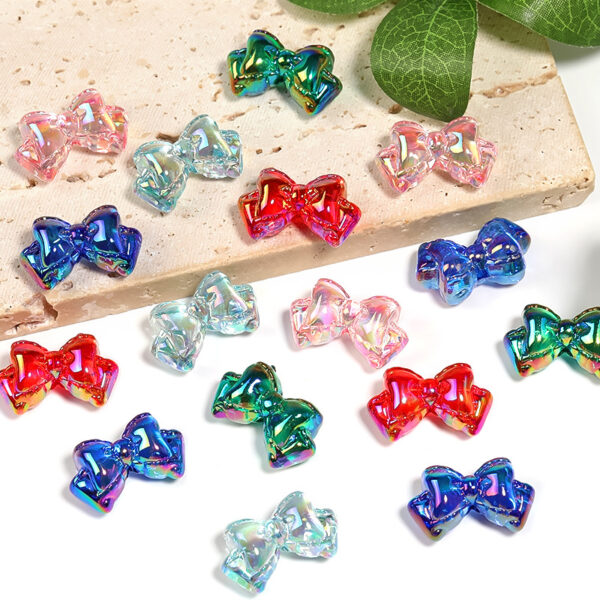 oly-6fe965fec4ab184b29feb746889a82f4 Wholesale Transparent colored bow bead