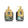 Wholesale Jewelry Vacation Classic Style Geometric Titanium Steel Plating Earrings Necklace Cable Chain