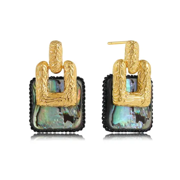 Wholesale Jewelry Vacation Classic Style Geometric Titanium Steel Plating Earrings Necklace Cable Chain