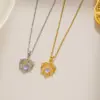 Wholesale PVD Coated Real Gold Plated Heart Shape Stainless Steel Simple Style Waterproof Non Tarnish Pendant Necklace