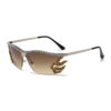 Wholesale Arrival Metal Diamond Sunglasses Luxury Frameless Sunglasses Irregular Sunglasses for Men and Women