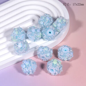 Blue tulip flower ball